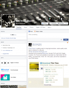 Facebook Pages Redesign - Mike Shupp Music