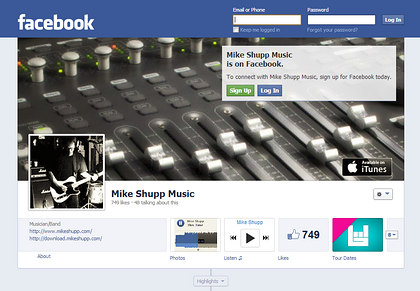Mike Shupp Music on Facebook
