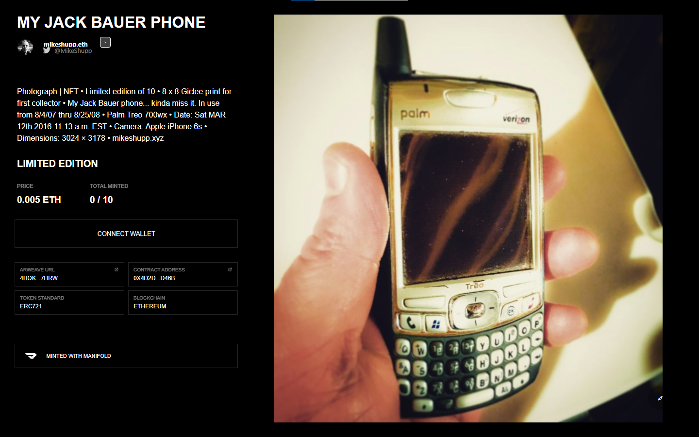 My Jack Bauer Phone | Mike Shupp NFT