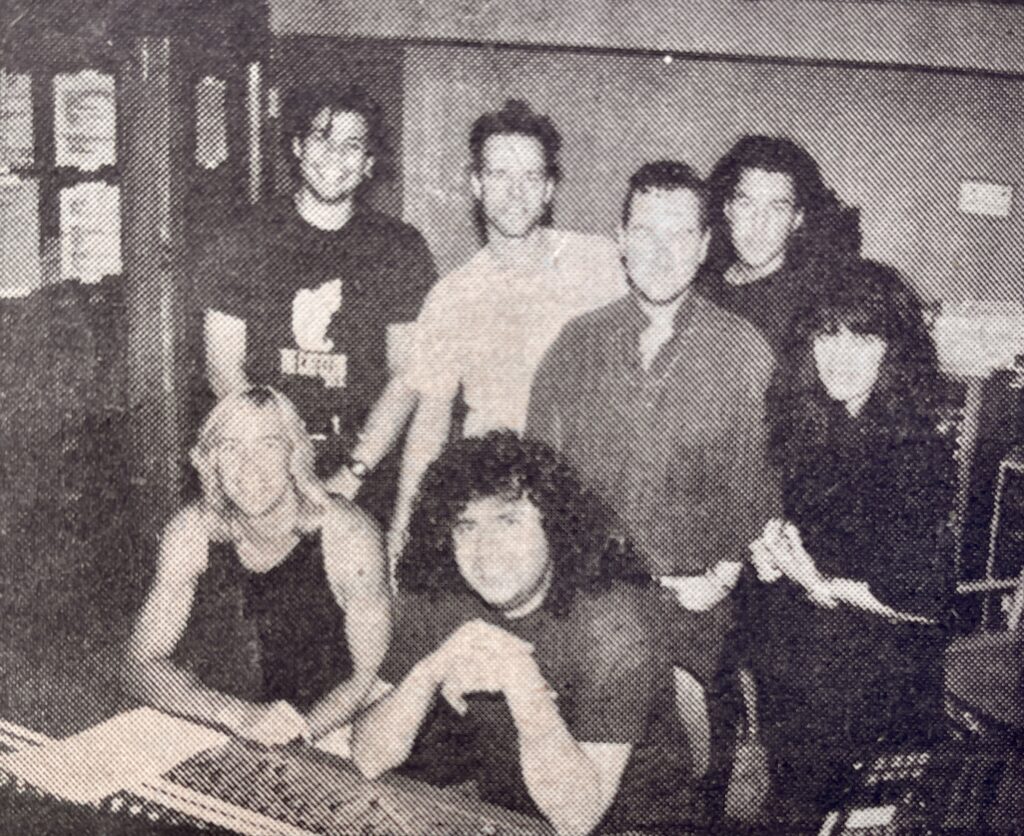 Big Bang Theory at Eleven Eleven Sound Studios in Nashville, 1990.