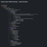 Studio Project Folder Hierarchy — City Park Sound